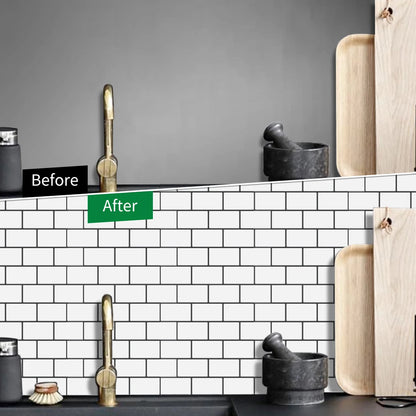 3D Brick Vinyl Wall Decals (10PCS)
