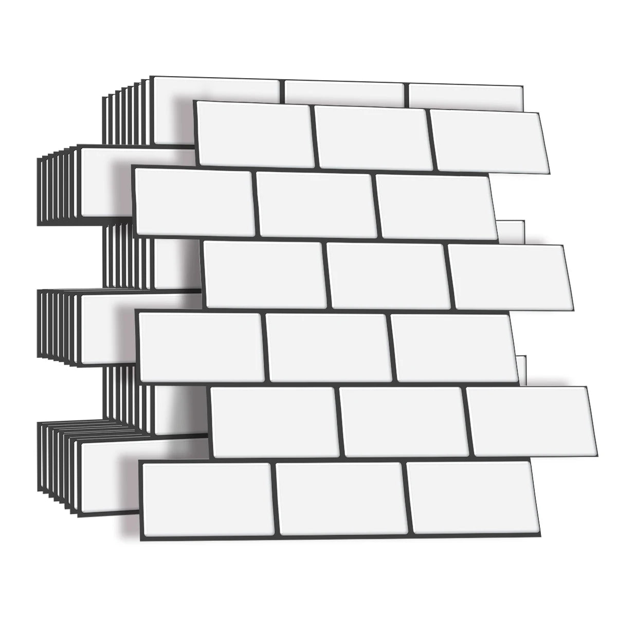 3D Brick Vinyl Wall Decals (10PCS)