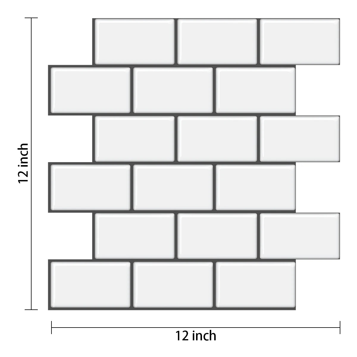 3D Brick Vinyl Wall Decals (10PCS)