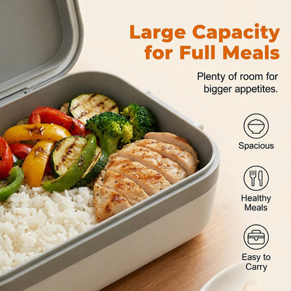 RECHARGEABLE Portable electric lunch box with self-heating 🔋🌡️
