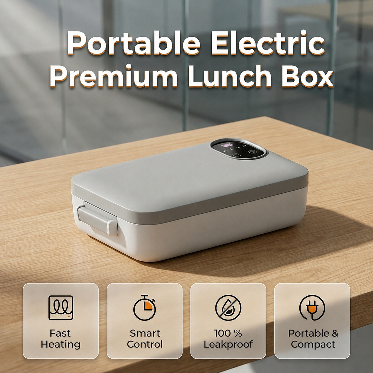 RECHARGEABLE Portable electric lunch box with self-heating 🔋🌡️