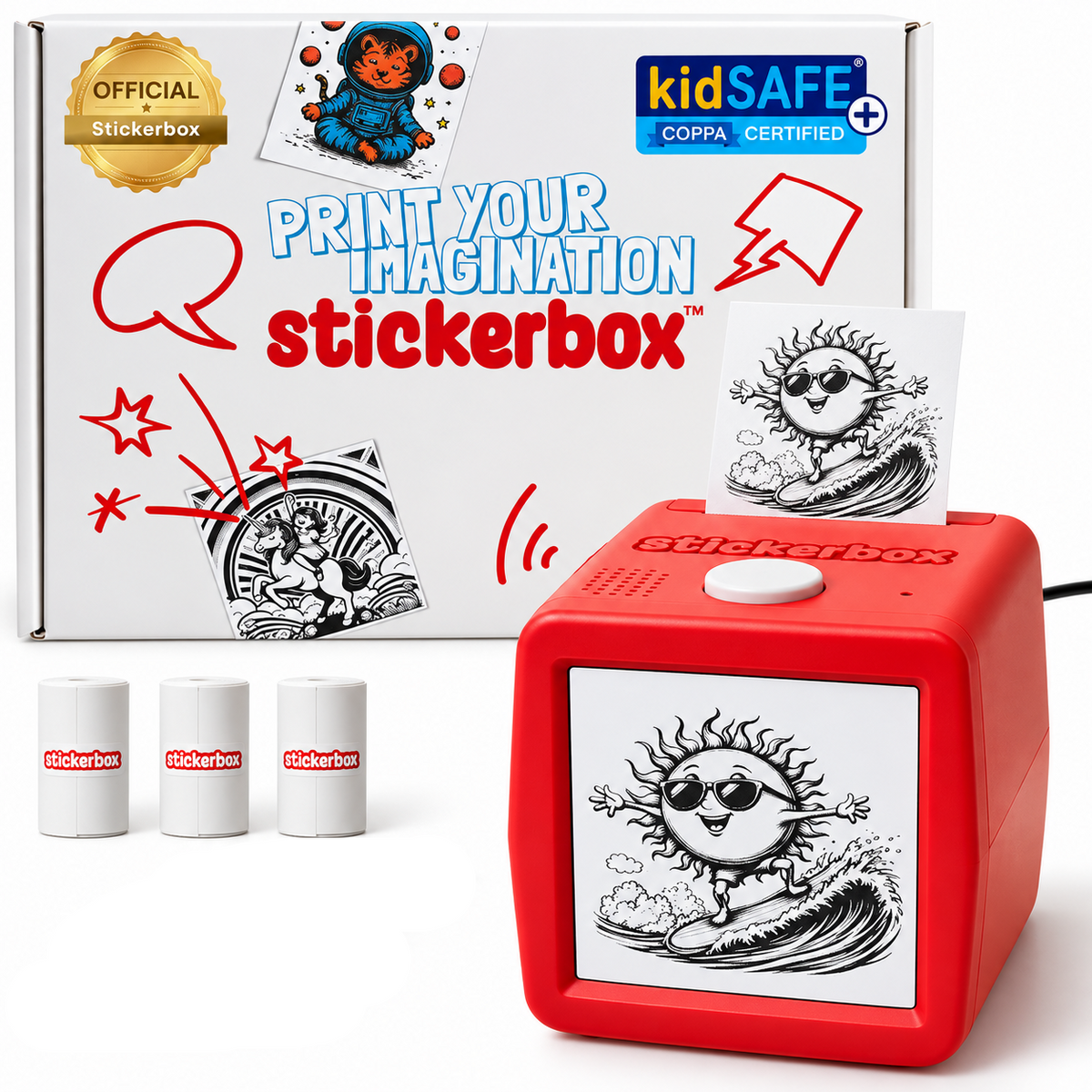 StickerBox AI voice sticker printer kit for kids