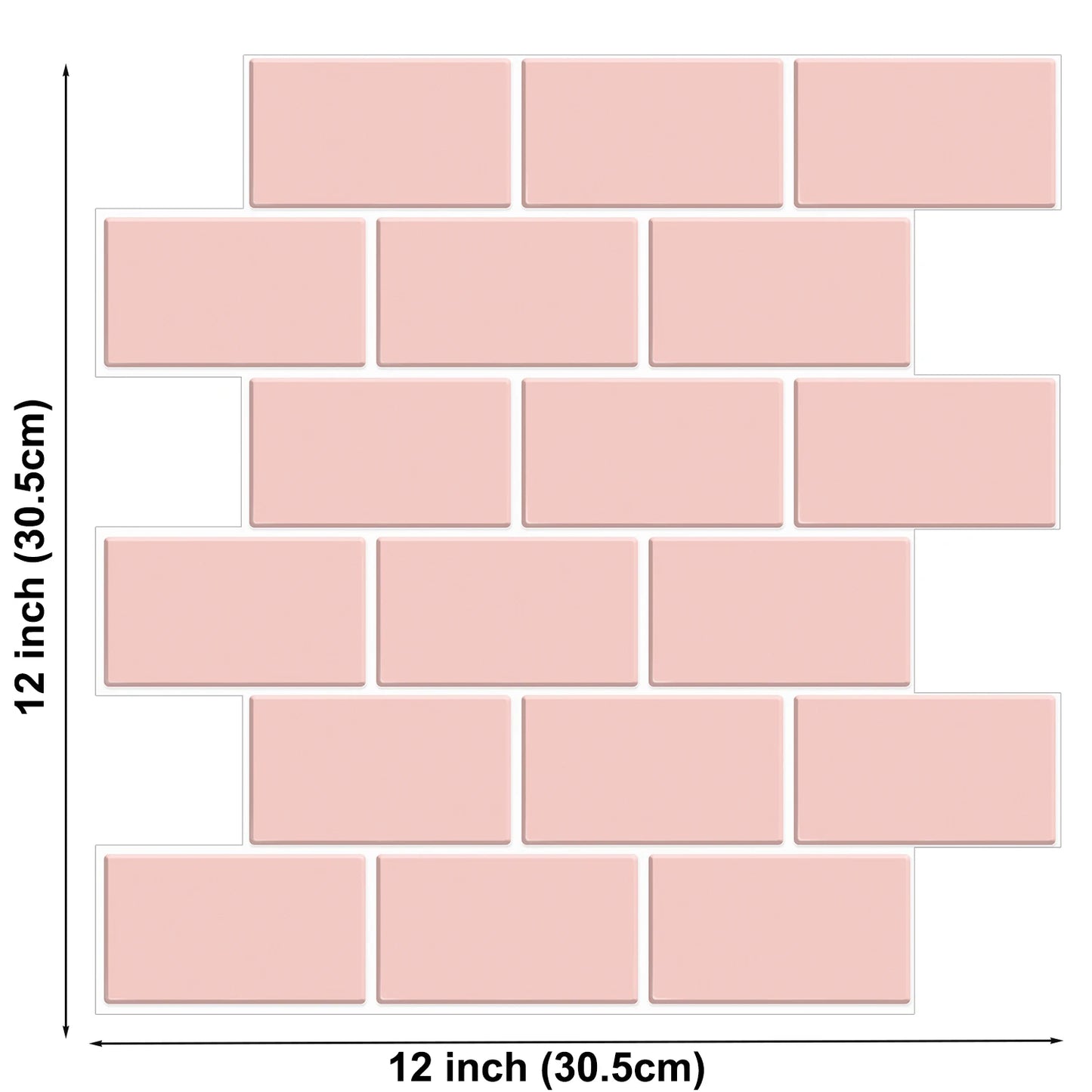 3D Brick Vinyl Wall Decals (10PCS)