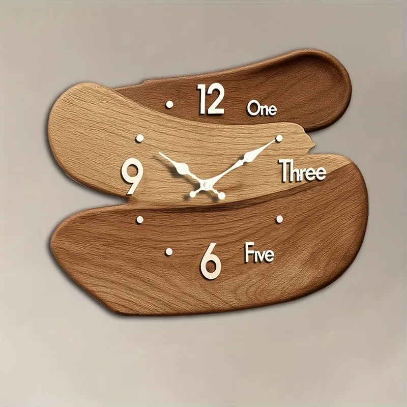 Creative Wooden Wall-Mounted Clock