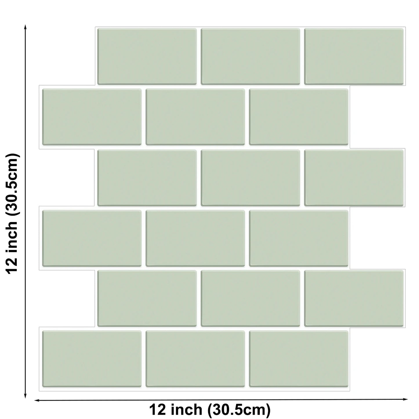 3D Brick Vinyl Wall Decals (10PCS)