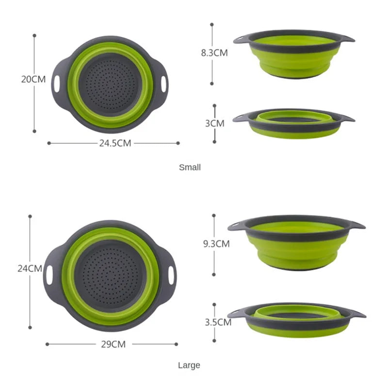 Foldable Silicone Drain Basket