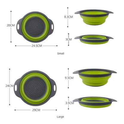 Foldable Silicone Drain Basket