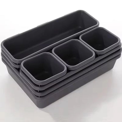 8PCS Adjustable Drawer Organizer Tray Set