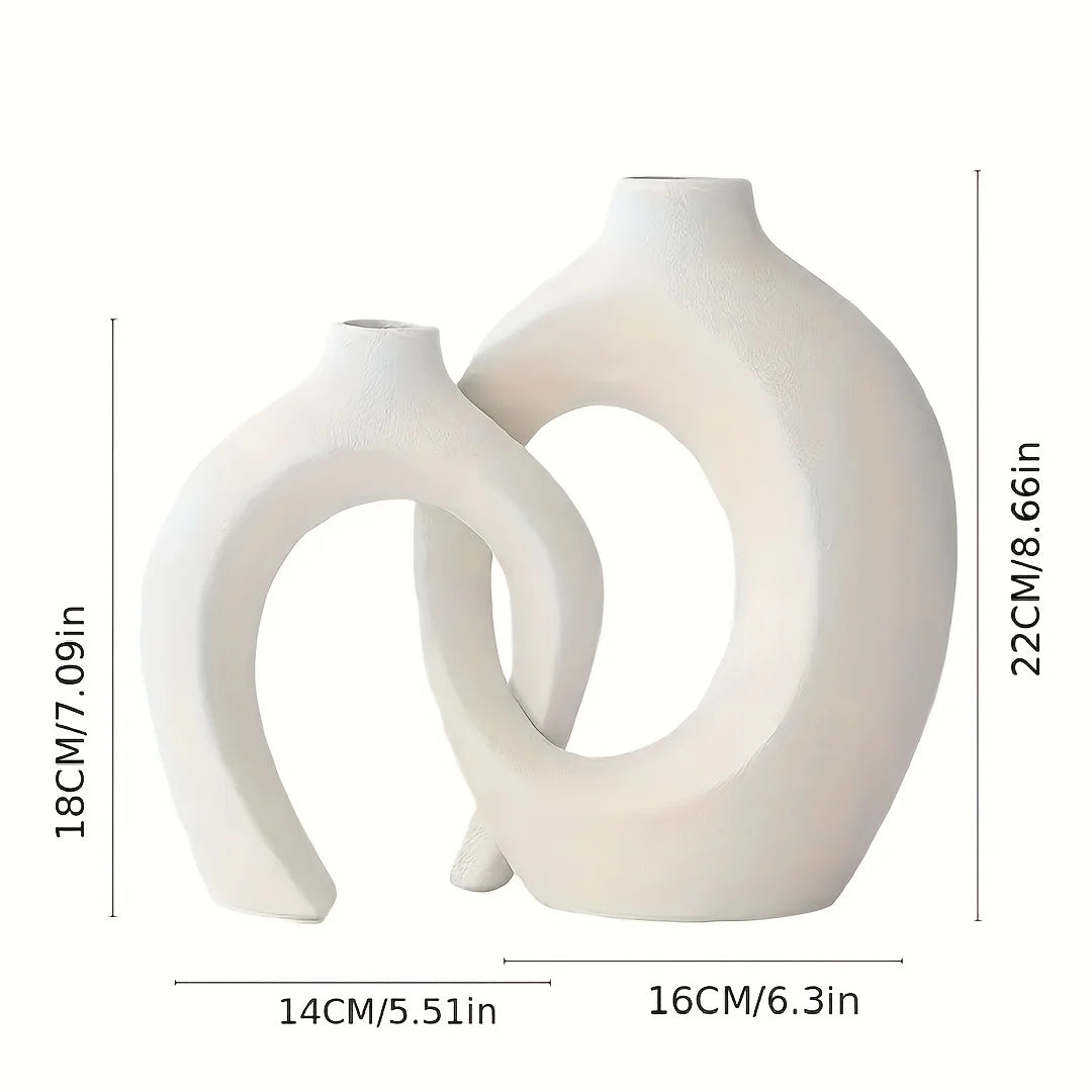 Modern Boho Hollow Flower Vase Set