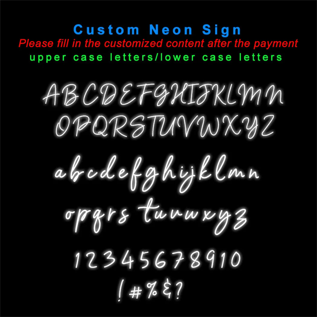 Custom LED Neon Name Sign