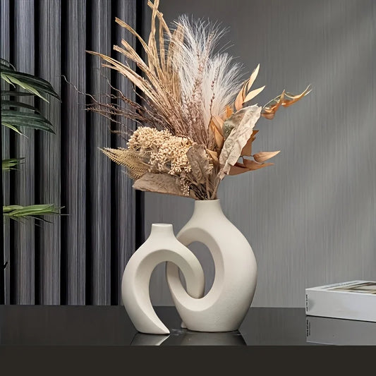 Modern Boho Hollow Flower Vase Set