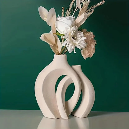 Modern Boho Hollow Flower Vase Set