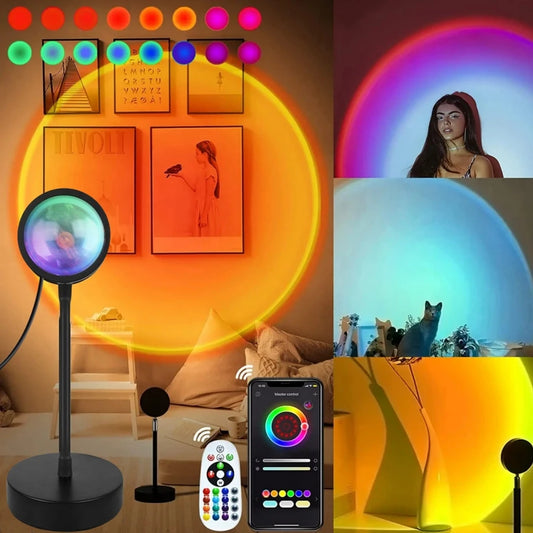Smart RGB Sunset Projection Lamp