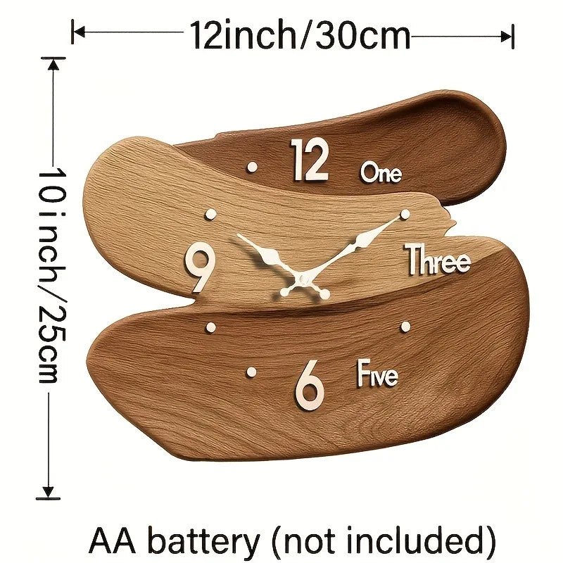 Creative Wooden Wall-Mounted Clock