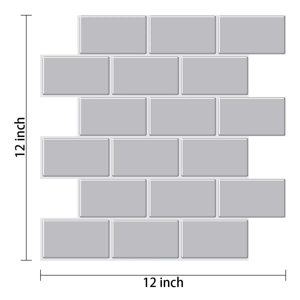 3D Brick Vinyl Wall Decals (10PCS)
