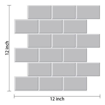 3D Brick Vinyl Wall Decals (10PCS)