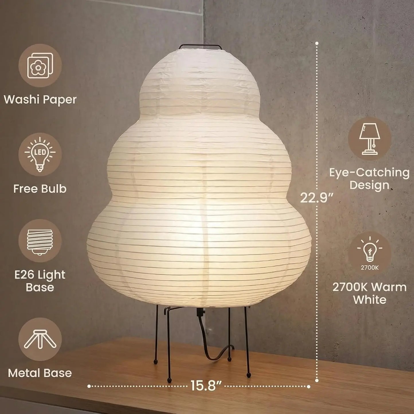 Japanese Paper Lantern Ambient Lamp