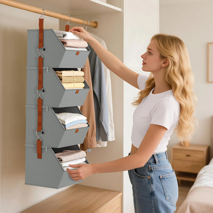 4-Tier Hanging Closet Organizer