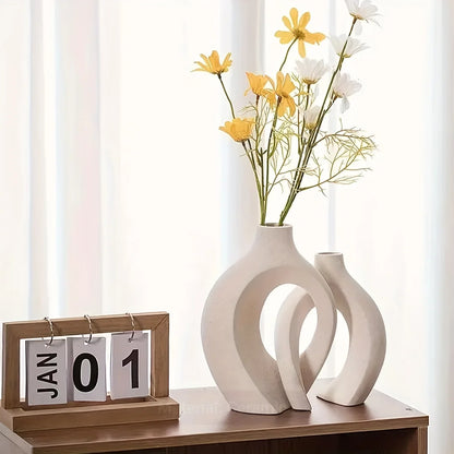 Modern Boho Hollow Flower Vase Set