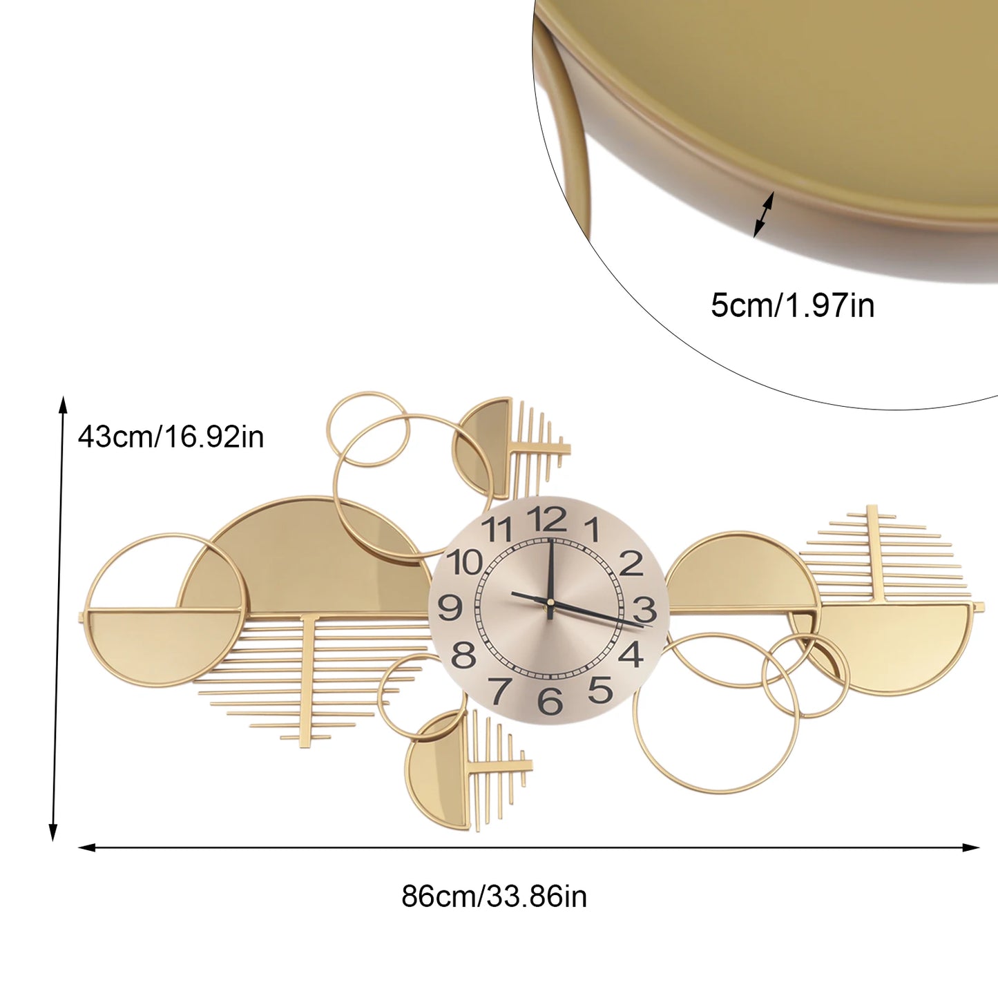 Creative Metal Decorative Wall Clock