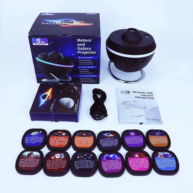 12-in-1 Galaxy Star Projector Night Light