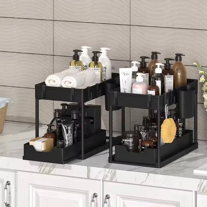 2-Tier Sliding Under Sink Organizer
