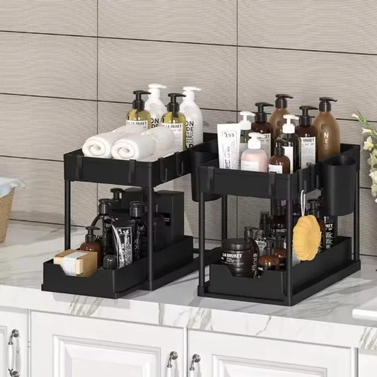 2-Tier Sliding Under Sink Organizer