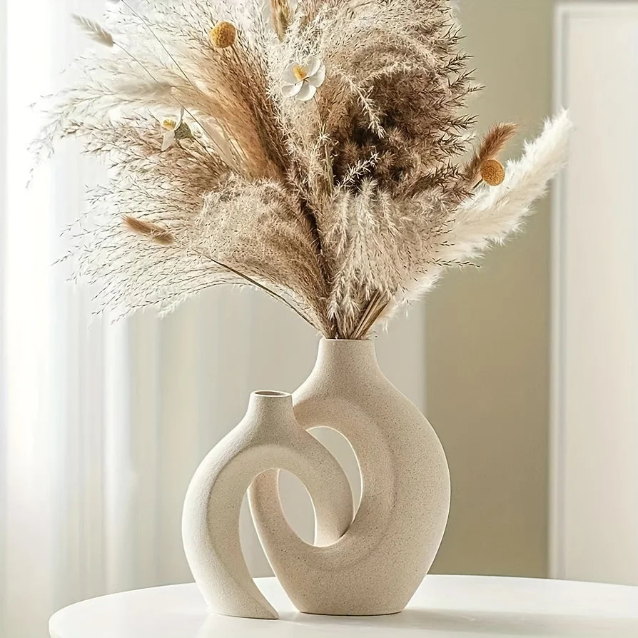 Modern Boho Hollow Flower Vase Set