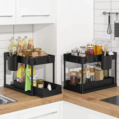 2-Tier Sliding Under Sink Organizer