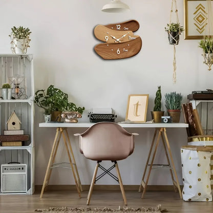 Creative Wooden Wall-Mounted Clock
