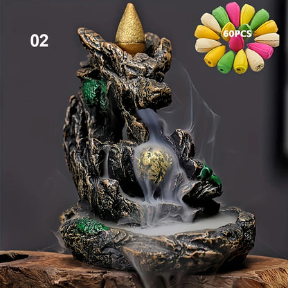 Mountain Waterfall Backflow Incense Burner