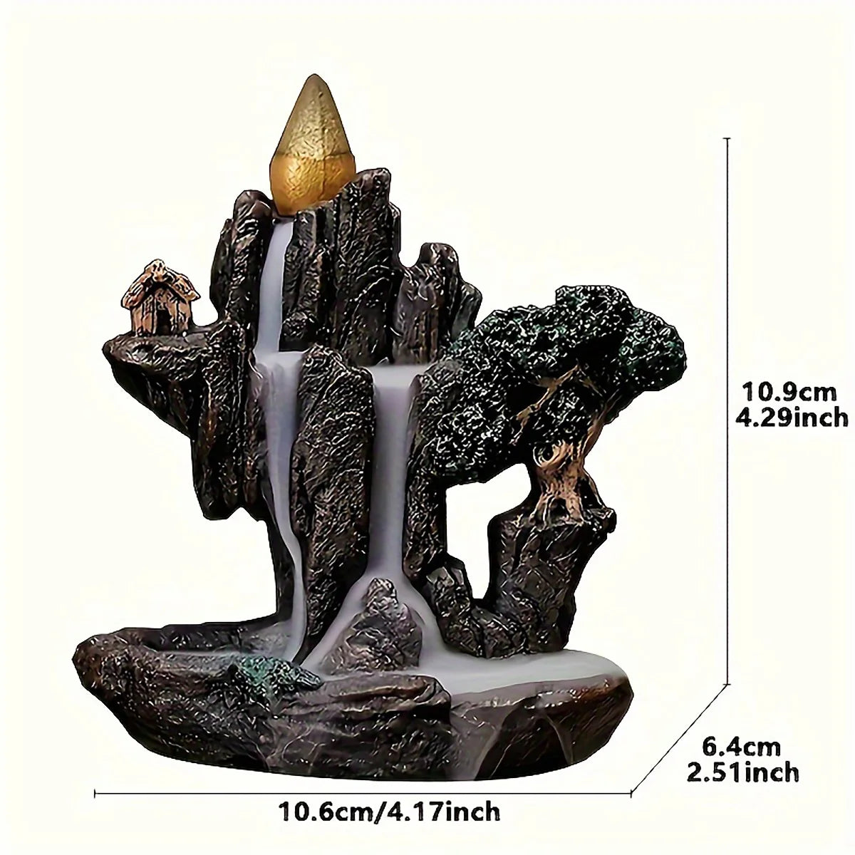 Mountain Waterfall Backflow Incense Burner